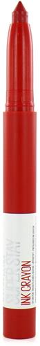 Maybelline SuperStay Ink Crayon Matte Lippenstift - 45 Hustle in Heels - Rood - 14 gr