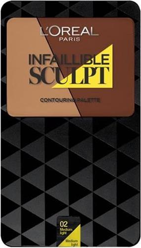 L'oreal Infaillible Sculpt Contouring Paleta Palette 02 Medium Light