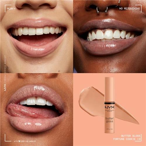 Nyx Professional Makeup Butter Lip Gloss - Fortune Cookie - Glanzende Lipgloss - Nude Tint