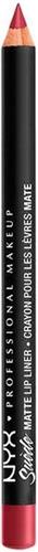 Nyx Professional Makeup Suede Matte Lip Liner - Cherry Skies - Mat Lippotlood - Rood