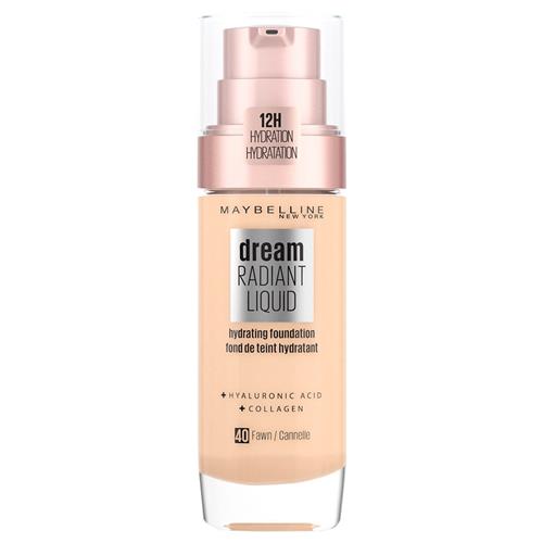 Maybelline New York - Dream Radiant Liquid - 40 Fawn - Foundation Geschikt voor de Droge Huid met Hyaluronzuur - 30 ml