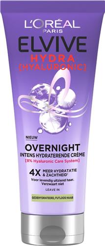 LOréal Paris Elvive Hydra Hyaluronic Overnight Cream - Hydraterend Met Hyaluronzuur - 200ml