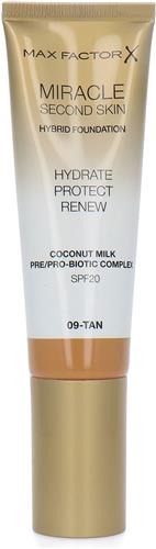 Max Factor Miracle Second Skin Foundation - 09 Tan