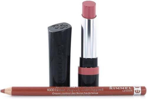 Rimmel The Only 1 Lipstick - 250 Mauve Over (+ Lasting Finish Lipliner - 050 Tiramisu)