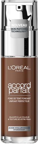 LOréal Paris - Accord Parfait Foundation - 9R - Natuurlijk Dekkende Foundation met Hyaluronzuur en SPF 16 - 30 ml