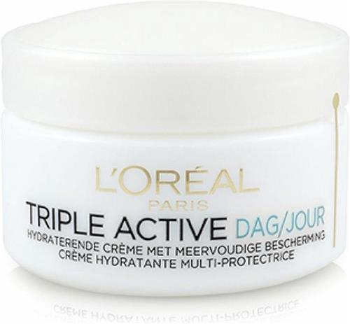 6x L'Oréal Triple Active Day Cream 24H Normale en Gemengde huid 50 ml