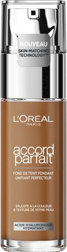 LOréal Paris - Accord Parfait Foundation - 8R/C - Natuurlijk Dekkende Foundation met Hyaluronzuur en SPF 16 - 30 ml