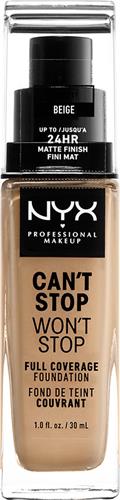 Nyx Professional Makeup Can't Stop Won't Stop Foundation - Beige - Volledig Dekkende Foundation - Beige