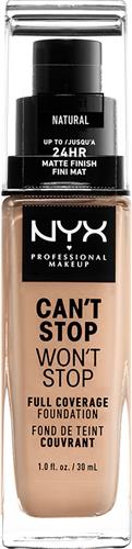 Nyx Professional Makeup Can't Stop Won't Stop Foundation - Natural - Volledig Dekkende Foundation - Medium