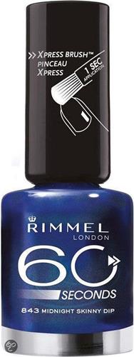 Rimmel 60 seconds finish nailpolish - 843 Midnight Skinny Deep - Nailpolish