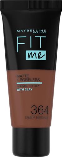 Maybelline Fit Me Matte & Poreless Foundation - 364 Deep Bronze - 30 ml