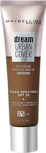 Maybelline Dream Urban Cover Foundation - SPF 50 - 375 Java - Donkere huidskleur - 30 ml