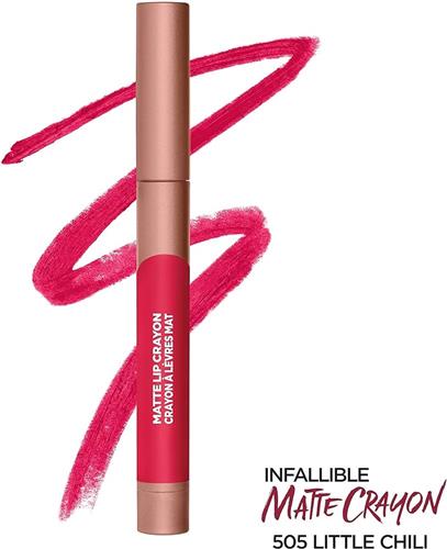 L'Oreal Matte Lip Crayon Lipstick - 505 Little Chili