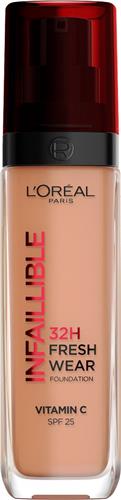LOréal Paris Infaillible 32HR Fresh Wear Foundation - 300 - Langhoudende Foundation met SPF 25 en Vitamine C - 30ML