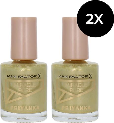 Max Factor Miracle Pure Priyanka Nagellak - 714 Sunrise Glow (set van 2)