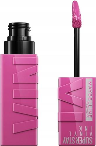 Maybelline New York SuperStay Vinyl Ink Longwear Liquid Lipstick - 165 Edgy - vloeibare lippenstift - voor een schitterende glans en intense kleur - blijft tot wel 16 uur zitten - geeft niet af - roze