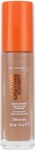 Rimmel Lasting Radiance Foundation - 200 Soft Beige