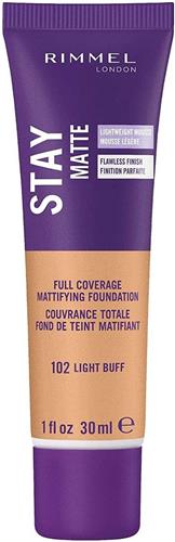 Rimmel Stay Matte Foundation 102 Light Buff 30ml