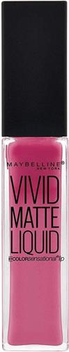 Maybelline Color Sensational Vivid Matte Liquid Lipgloss - 12 Twisted Tulip