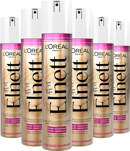LOréal Paris Elnett -Haarspray Volume Extra Sterk - 6 x 75ml