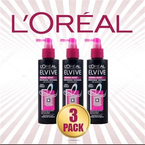 Loreal Paris Elvive Arginina Resist X3 Revitaliserende Verzorgingsspray 200ml - 3 Pack Voordeelverpakking