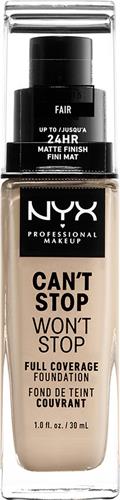 Nyx Professional Makeup Can't Stop Won't Stop Foundation - Fair - Volledig Dekkende Foundation - Zeer Licht
