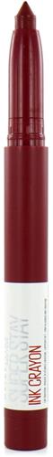 Maybelline SuperStay Ink Crayon Matte Lippenstift - 55 Make it Happen - Rood - 14 gr
