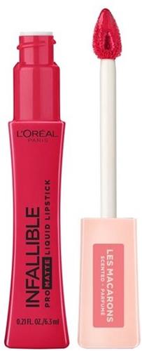 L'Oreal Paris - Infallible - Pro Matte - Les Chocolats Scented - Liquid Lipstick - 828 - Framboise Frenzy - Roze - Lippenstift - 6.3 ml