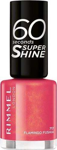 Rimmel London 60 Seconds Super Shine Nagellak - 717 Flamingo Fuchsia