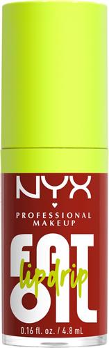 NYX Professional Makeup Fat Oil Lip Drip Lipgloss - Tot 12 uur hydratatie - Verrijkt met kruipbraamolie, framboosolie en squalaan - Losin Control - 4.8 ml