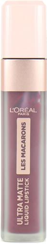 LOréal Paris Les Macarons Langhoudende Matte Lipstick - 830 Blackcurrant Crush - Paars - 6,7 ml