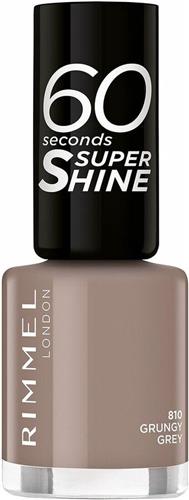 Rimmel 60 Seconds Super Shine Nagellak - 810 Grungy Grey