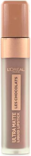 L'Oréal Ultra Matte Les Chocolates Vloeibare Lipstick - 854 Bitter Sweet