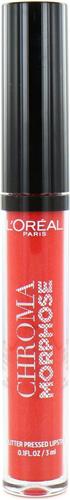 L'Oréal Chroma Morphose Glitter Pressed Lipstick - 01 Vamp Queen