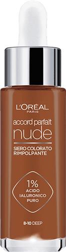 L'Oréal Paris - Accord Parfait Nude Tinted Serum Foundation - 8-10 Deep