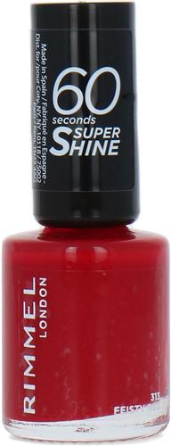 Rimmel 60 Seconds Super Shine Nagellak - 313 Feisty Red