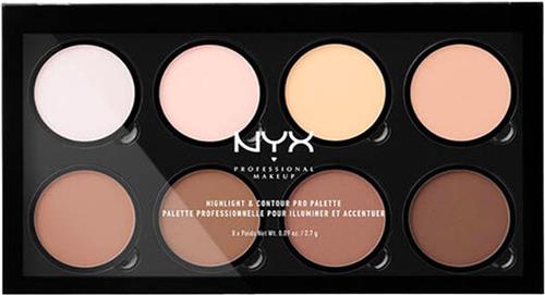 NYX Professional Makeup Highlight & Contour Pro Palette - Highlight & Contour - 8 x 2,7 g