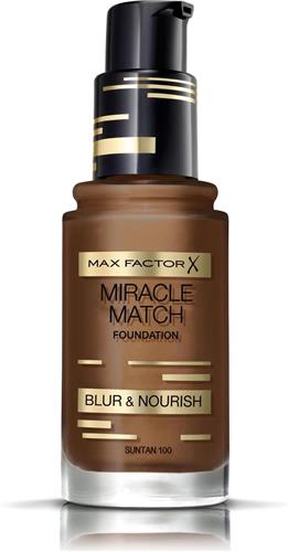 Max Factor - Miracle Match Shade Matching Liquid Foundation - 100 Sun Tan