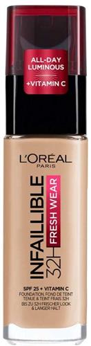LOréal Paris Infaillible 32H Fresh Wear Foundation - 125 Natural Rose - Langhoudende Foundation met SPF