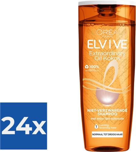 LOréal Paris Elvive Shampoo - Extraordinairy Oil Kokosolie - 24 x 250 ml