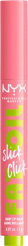 NYX Professional Makeup Fat Oil Slick Click - Clout - lippenbalsem - roze parel nude - 2g