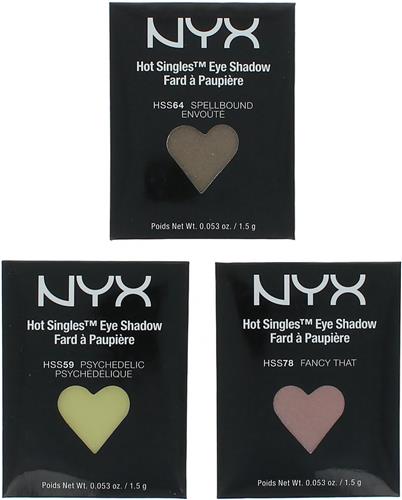 NYX Hot Singles Refill Set B Oogschaduw (set van 3)