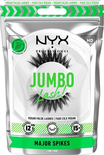 NYX Jumbo Lash Nepwimpers - Voor Extra Volume Zonder Lijm - Tot Wel 12 Uur Draagcomfort - Herbruikbaar - Vegan - Makkelijk te Verwijderen - 0.9 Major Spikes
