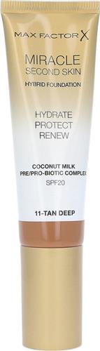 Max Factor Miracle Second Skin Foundation - 11 Tan Deep