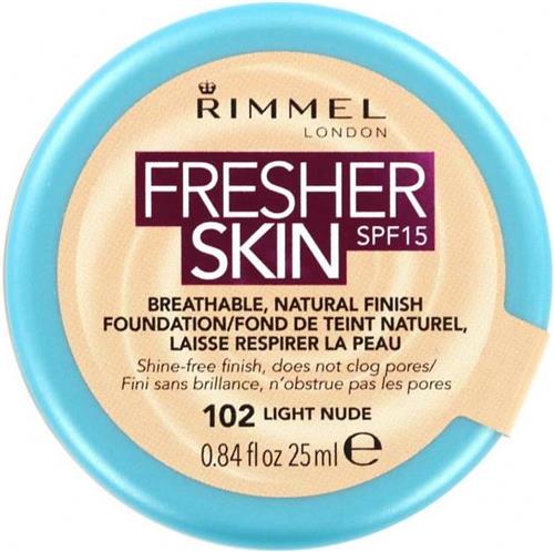 Rimmel Fresher Skin Foundation - 102 Light Nude
