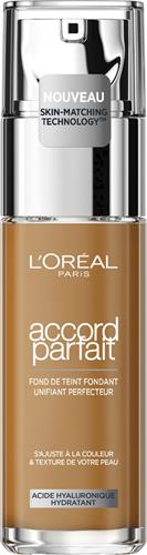 LOréal Paris - Accord Parfait Foundation - 8D/W - Natuurlijk Dekkende Foundation met Hyaluronzuur en SPF 16 - 30 ml