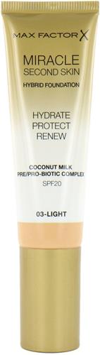 Max Factor Miracle Second Skin Foundation - 03 Light
