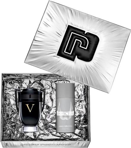 Paco Rabanne Invictus Victory Giftset -100 ml eau de parfum spray + 150 ml deodorant spray - cadeauset voor heren