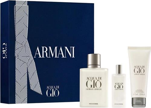 Acqua Gio Men Eau de Toilette 100ml + V15ml+ Gel 75ml