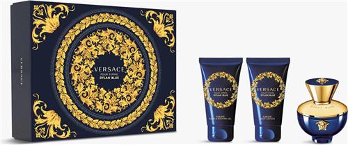 Versace Dylan Blue pour Femme Giftset - 50 ml eau de parfum spray + 50 ml showergel + 50 ml bodylotion - cadeauset voor dames